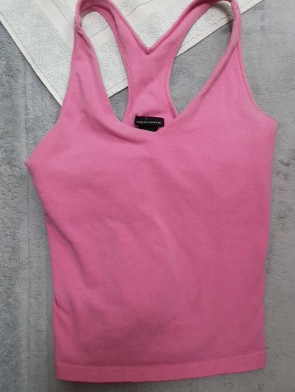 Moda International Pink Racerback Tank